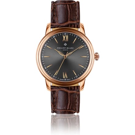 Krokodillenleren horloge Philipp Blanc Geneva
