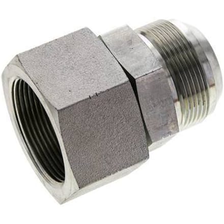 JIC  Nippel UN 1-7/8''-12 Buitendraad X Binnendraad Staal 105bar