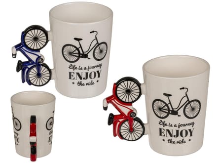 fiets mok / fietsen / life is a journey enjoy the ride