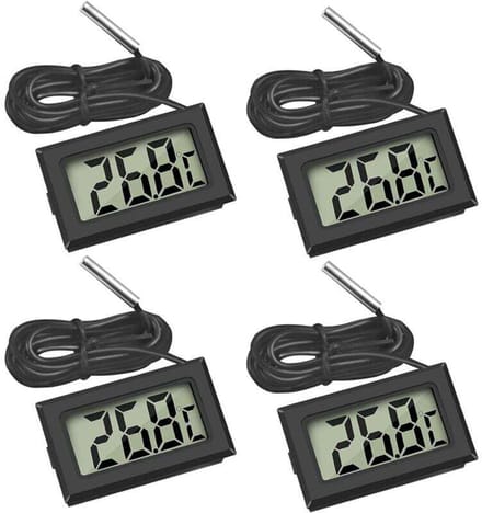 Digitale thermometer voor koelkasten/vriezers - met magneet en houder