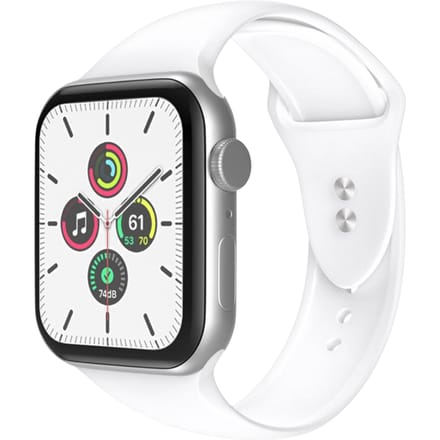 Mocaa Apple Watch Siliconen Horlogebandje 45-46mm Wit
