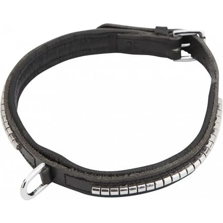 Hondenhalsband van leer met klinknagels HORKA