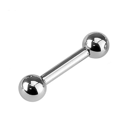 Piercing chirurgisch staal basis extern schroefdraad 1.6x12x6 - zilver - LMPiercings