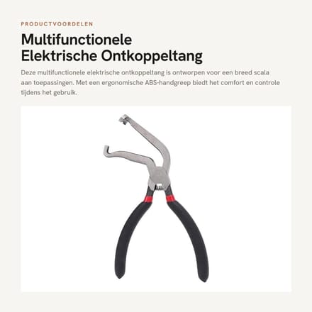 Dailygoods - Multifunctionele Elektrische Ontkoppeltang met Ergonomische Handgreep