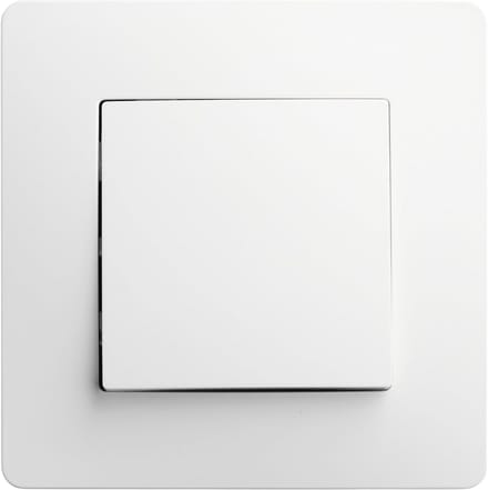 Wisselschakelaar Vierkant voor Lichtregeling - Automatische Aansluitklemmen - Inbouwinstallatie - Wit - Compact Ontwerp