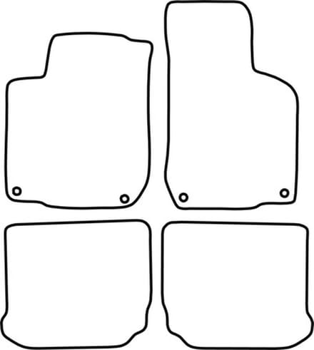 Automatten | Mattenset Volkswagen Caddy - Combi modellen - 2004 - 2020