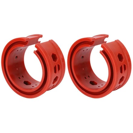 2-delige set SEBS Rode Auto Schokdempers Veerpoten Demper Lijm Bufferveren Auto Onderhoudstool (C) E