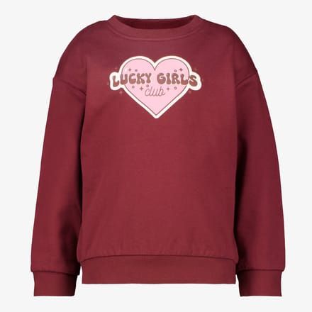 Name It meisjes sweater met hartje rood - Maat 92