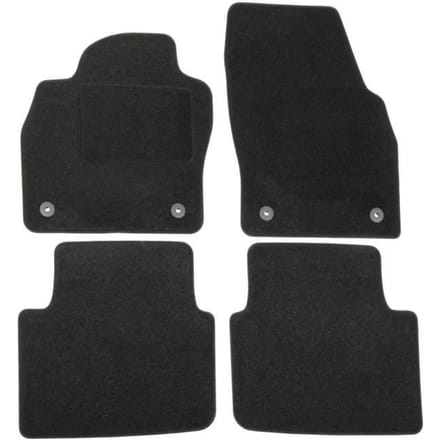 Tapis de sol - Skoda - Scala - Velours noir - 4 pièces - Ajustement précis
