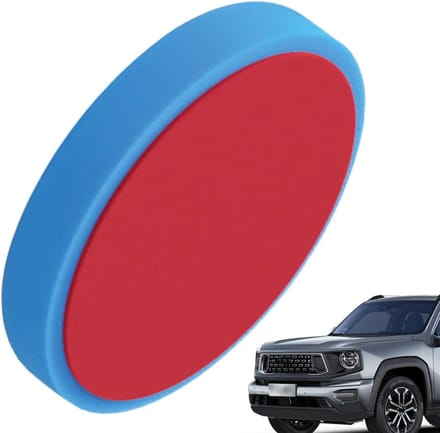 Polijstkussen Schuim - Applicator Pad - Auto Onderhoud - Dubbele Laag Ontwerp - 15x15x2.5 cm - Blauw