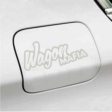 Bumpersticker - Wagon Maffia - 8,6 X 19 - Zilver