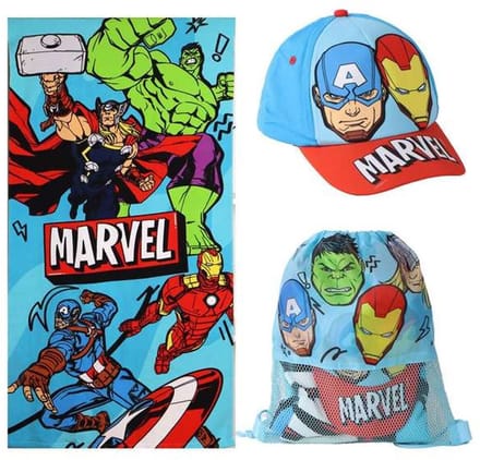 Strandhanddoek The Avengers 70 x 140 cm (3 Onderdelen)