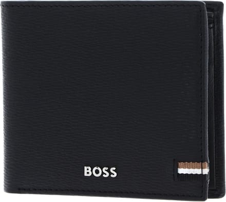 HUGO BOSS Leren Portemonnee Iconic Wallet Black Zwart