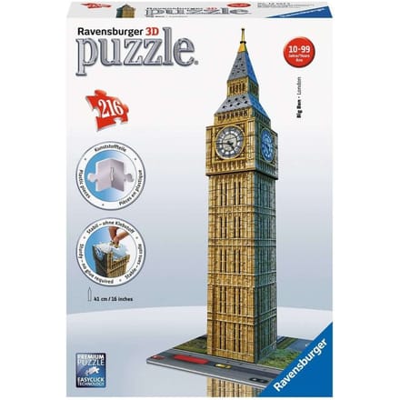 Ravensburger Big Ben - 3D Puzzel gebouw van 216 stukjes