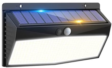 Zonne-energie LEDlamp voor buiten - 368 LEDs, Bewegingssensor, Super Helder, IP65 Waterdicht, 3 Modi