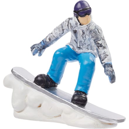 Miniatuur mannelijke snowboarder
