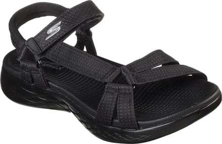 Skechers On-The-Go 600 - Brilliancy Dames Sandalen - Black/Black - Maat 42