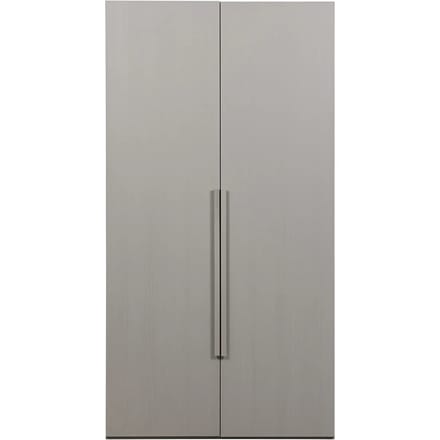 WOOOD Rens Kledingkast 2-Deurs - Noten/Grijs - 210x110x58