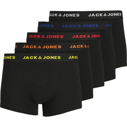 Jack & Jones Zwarte Boxershorts Heren JACBLACK Friday Multipack 5-Pack - Maat L