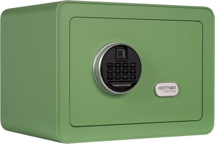Rottner Meubelkluis Vintage Groen met Elektronisch slot - Noodsleutel - 25x35x25cm