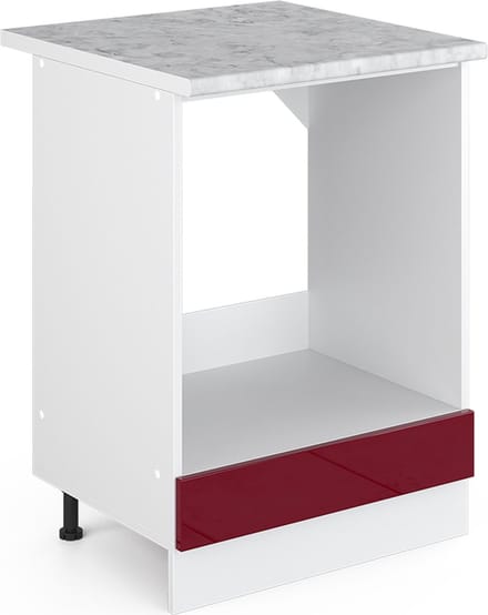 Vicco R-Line Ovenombouwkast – 60 cm, WB Marmer Rode hoogglans