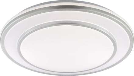 Brilliant Luciano - Plafondlamp - Ø 39 cm - LED 10W - 4000K - Zilver/Wit