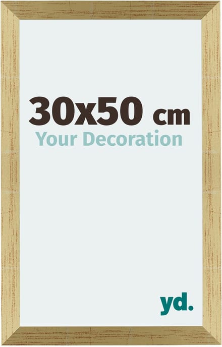 Your Decoration - Fotolijst 30x50 cm - MDF - Goud Glans - Mura