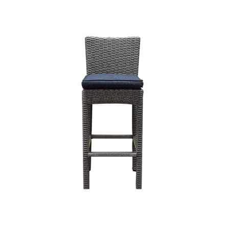 Oxford barstoel grijs wicker