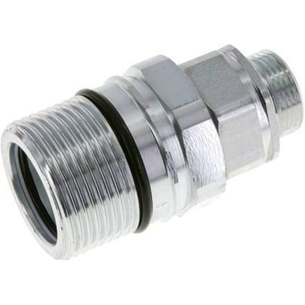 Stalen DN 25 Hydraulische Koppeling Snelkoppeling 22 mm L Knelring ISO 8434-1 D M48 x 3