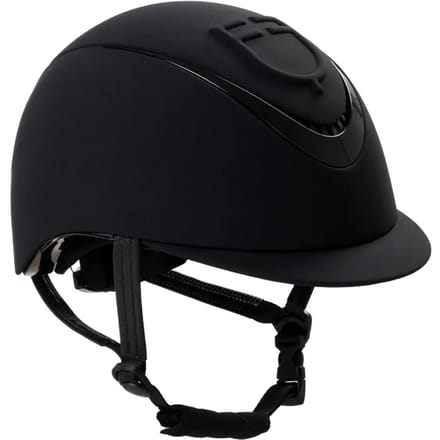 Paardrijhelm met reliëflogo Equestro