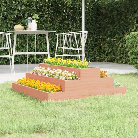 vidaXL - Plantenbak - 80x80x27 - cm - massief - douglashout