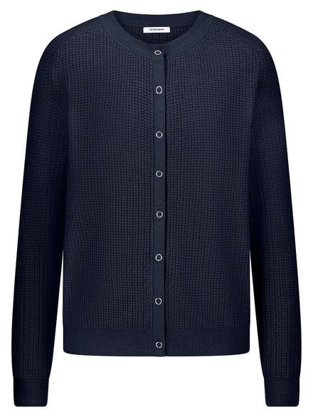Vest ronde hals Van Peter Hahn blauw