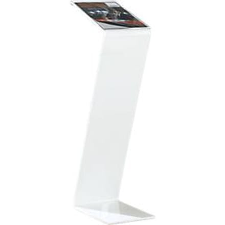 Infostandaard -  plexiglas - B 220 x D 300 x H 850 mm - wit