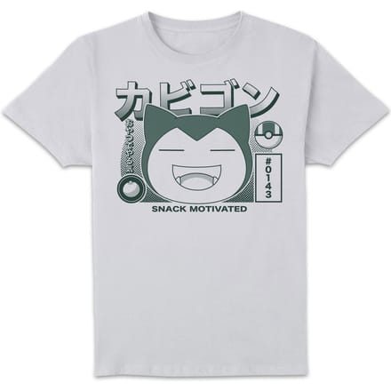 Pokémon Snorlax I'm Hungry T-Shirt - White - S