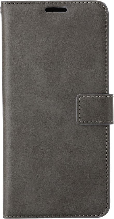 iPhone 13 Mini Telefoonhoesje - Bookcase - Ruimte voor 3 pasjes - Kunstleer - SAFRANT1 - Grijs