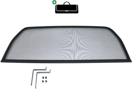 Windscherm Fiat 124 Spider | 1966-1985 | incl. luxe opbergtas | Zwart