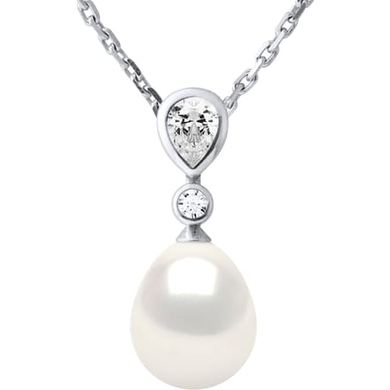 Halsketting Sieraden - Echte Gecultiveerde Zoetwaterparel Parel 8-9 mm