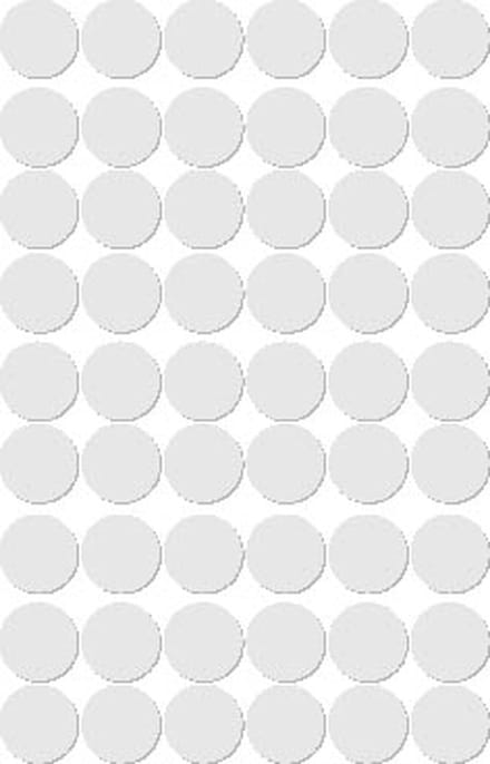 Apli ronde etiketten in etui diameter 13 mm, wit, 210 stuks, 35 per blad (2661)