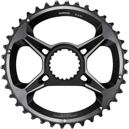 Shimano Kettingblad Xtr M9120-b2 12s 51,8 Mm 28/38t Rvs Zilver