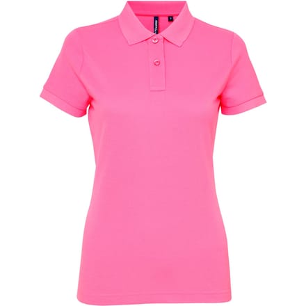 Asquith & Fox Dames/dames Performance Blend Poloshirt met korte mouwen (Neonroze)