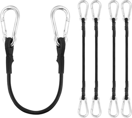 Set van 6 Elastische Spanbanden met Haken - Verstelbaar voor Fiets, Motor en Bagage