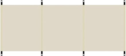 Strandwindscherm - Windscherm camping - Buitenactiviteiten - Robuuste constructie - 250 x 70 cm - Wit