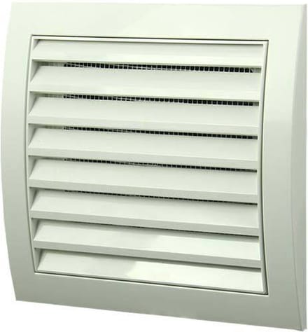 Muurrooster 150x150 wit - N10