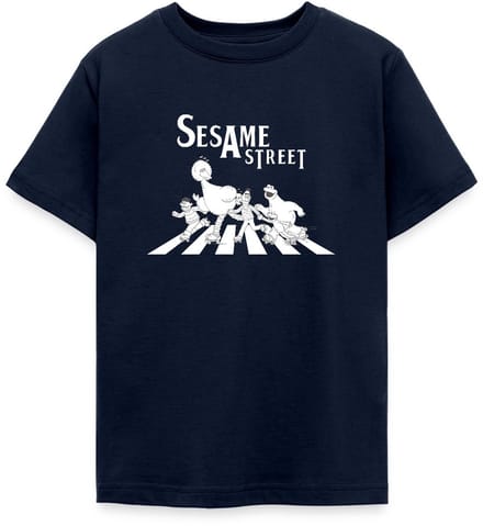 Sesamstraat Parodie Op Abbey Road T-Shirt Tiener