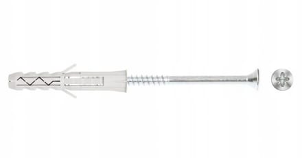 Wkręt-met - Universele Plug - 6x30mm - 25 Stuks - Polipropyleen/Staal