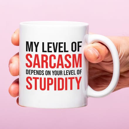 Ditverzinjeniet.nl Mok My level of sarcasm