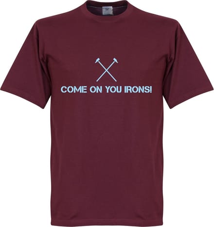 Come On You Irons T-shirt - Bordeaux Rood - S