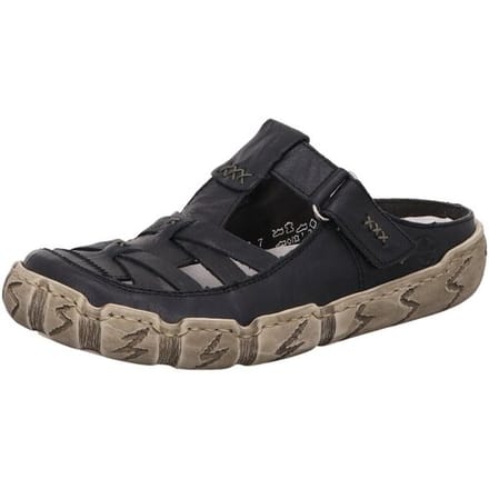 Rieker dames leren muiltjes blauw