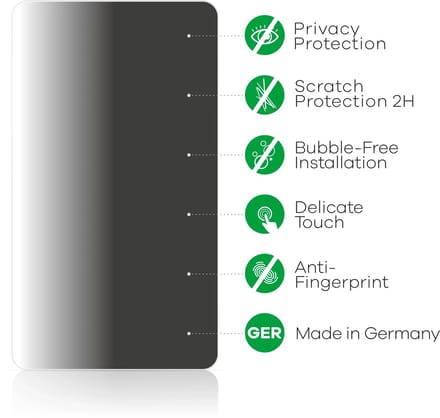 upscreen - privacy screenprotector voor Nokia C31 - Folie Beschermfolie Blauwlichtfilter