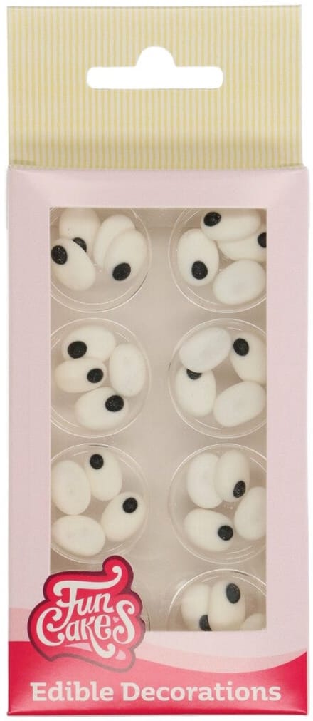 FunCakes Suikerdecoraties - Ogen Ovaal - 32 Stuks - Eetbare Taartdecoratie